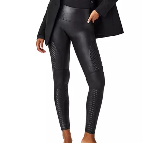 Spanx Moto faux leather leggings - Picture 3 of 10